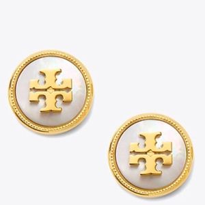Sold!! Tory Burch stud logo earrings